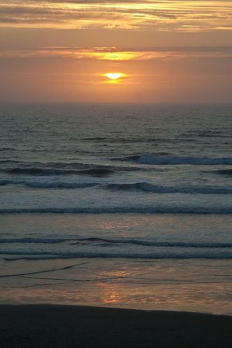 Sunset at South Beach Oregon